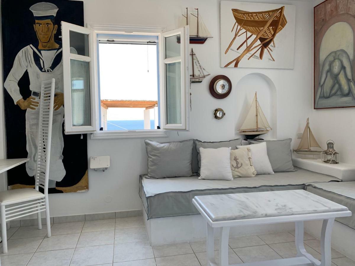 Aiolos Home With Private Veranda And Amazing Sea Views, Paros Piso Livadi Exterior foto